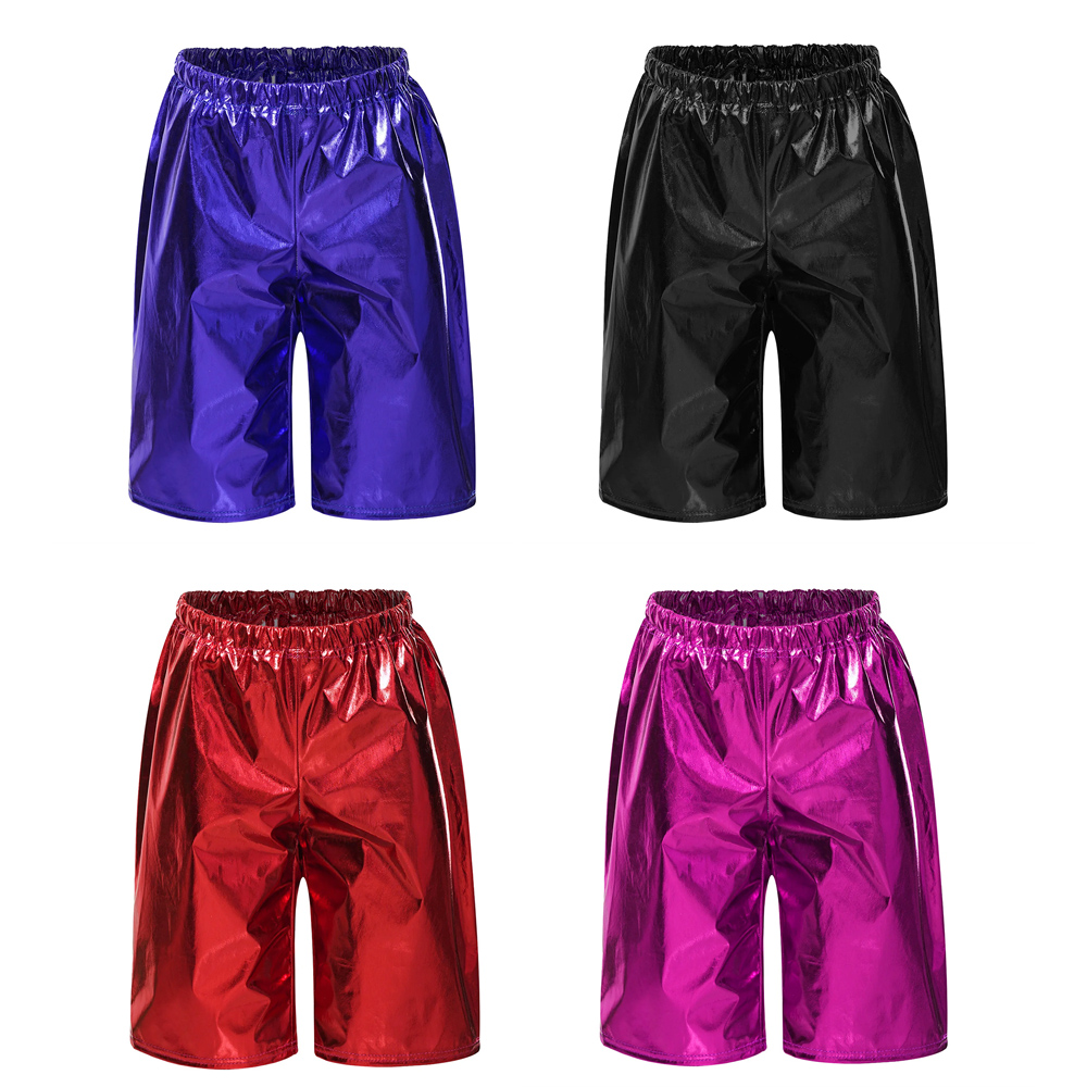 키즈 보이즈 메탈릭 1/2 바지 반짝 이는 체조 재즈  - Boyshort Underwear 리뷰 및 가격