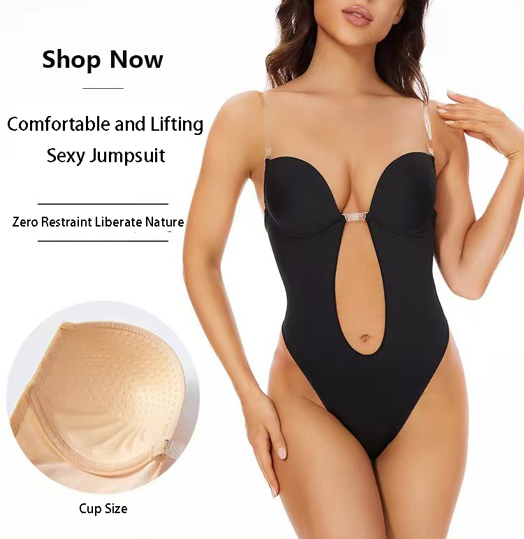 미끄럼 방지 접착식 백리스 바디 쉐이퍼 브라 U 플런지 - Shapewear Bodysuit Firm 리뷰 및 가격